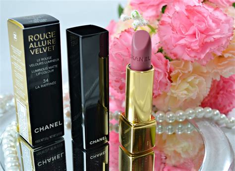 chanel rouge allure velvet 34 la raffinée temptalia|chanel rouge allure reviews.